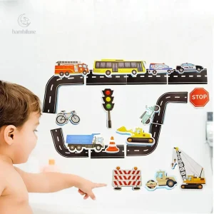 Bath Cars - Ensemble de jouets de bain en mousse