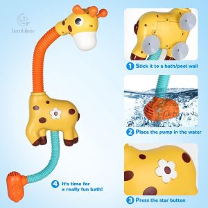 Girafe amusante pour des jeux aquatiques joyeux
