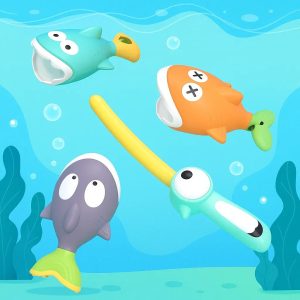 Jeu de pêche magnétique BathFishing pour enfants de 2 à 3 ans