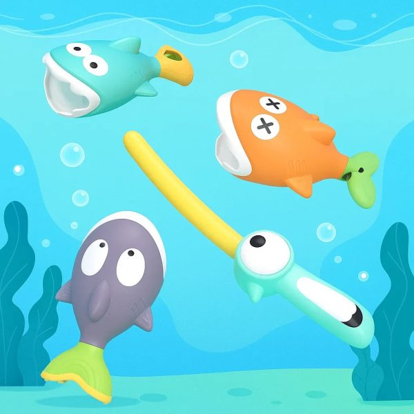 Jeu de pêche magnétique BathFishing pour enfants de 2 à 3 ans