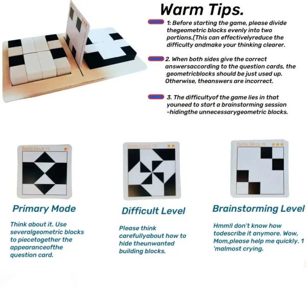 Puzzle éducatif avec des blocs colorés et amusants