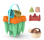 Jeu d'éveil pour enfants : château de sable coloré