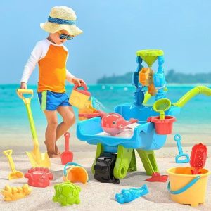 Jouet de plage pour les tout-petits avec brouette et accessoires