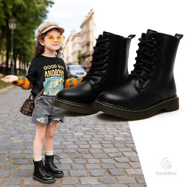 Bottes militaires confortables pour enfants