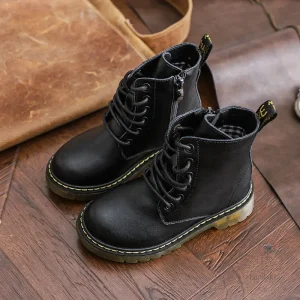 Bottes militaires pour enfants, style robuste et pratique