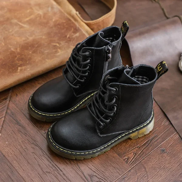 Bottes militaires pour enfants, style robuste et pratique