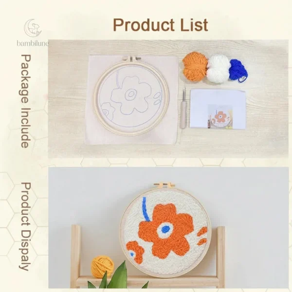 Outils créatifs pour la broderie, parfaits pour les enfants