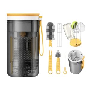 Brosse et nettoyant pour l'entretien des biberons