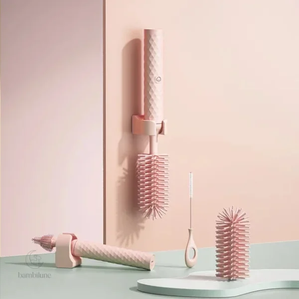 Brosse magique pour éliminer les résidus dans les bouteilles