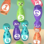 Jeu de quilles coloré pour le développement des enfants