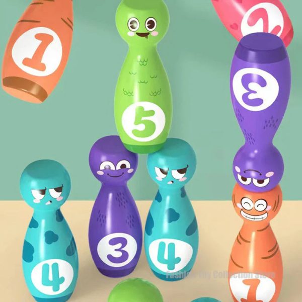 Jeu de quilles coloré pour le développement des enfants