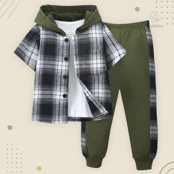 Vêtements confortables à motifs pour garçons, chic et décontracté