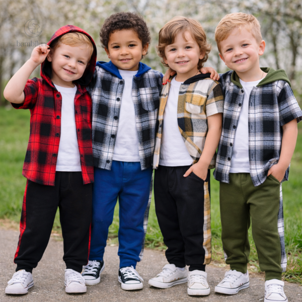 Ensemble checkered pour enfants, look stylé