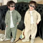 Ensemble cargo tendance pour garçons