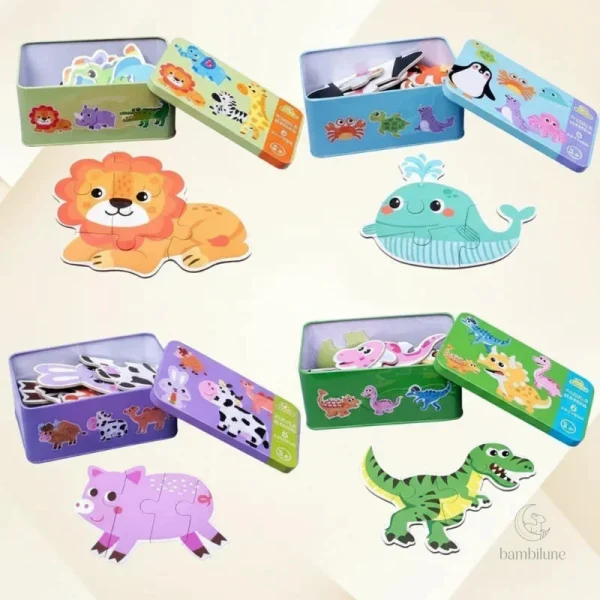 Puzzle 3D stimulant pour l'apprentissage ludique