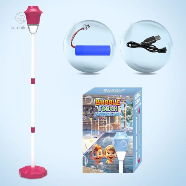 Jouet apaisant avec effets de lumière et bulles