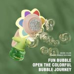 Souffleur de bulles colorées adapté aux tout-petits