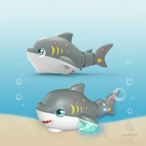 Jouet interactif à bulles en forme de requin pour petits