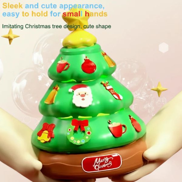Sapin de Noël fun et interactif avec bulles de savon