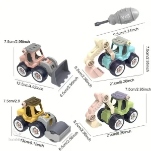 Ensemble de mini véhicules pour apprentissage ludique et créatif