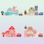 Blocs de ville en bois pour enfants de 3 à 4 ans
