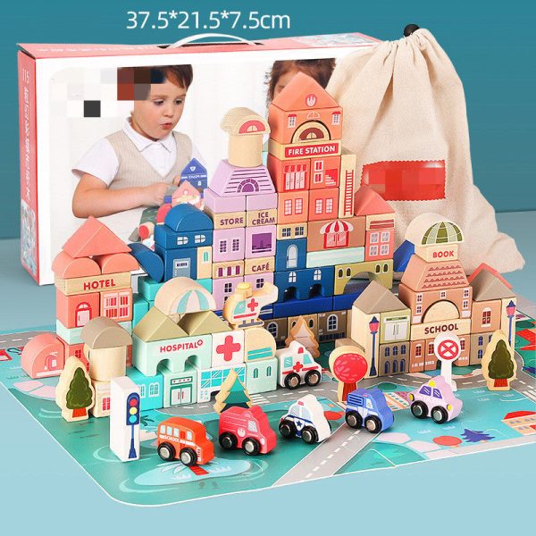 Jouets en bois durables pour l'apprentissage ludique