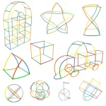 Activité ludique avec tubes de construction et connecteurs pour petits