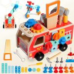 Jouet créatif en bois pour petits pompiers