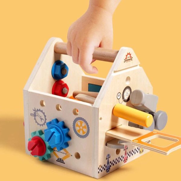 Jouet interactif en bois pour favoriser l'apprentissage précoce
