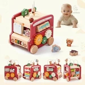 BusyRide – Bus d'activités Montessori en bois