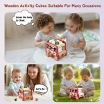 Activités ludiques sur le bus Montessori en bois