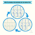 Livre de loisirs créatifs pour apprendre à écrire en s'amusant
