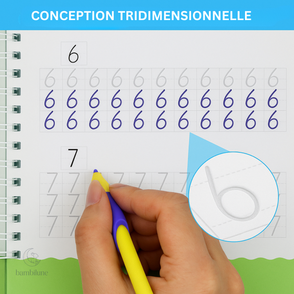 Outil d'apprentissage précoce pour la calligraphie enfantine