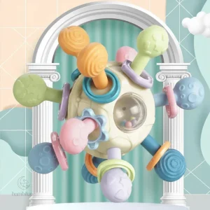 Anneau de dentition CalmChew en silicone doux et sûr