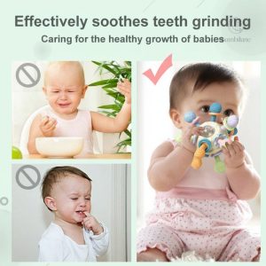 Jouet de dentition 3 en 1 pour bébés de 0 à 1 an
