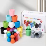 Activité ludique de tri des couleurs pour jeunes enfants