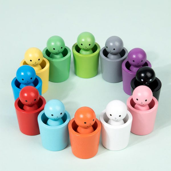 Jeu éducatif en bois pour l'apprentissage des couleurs