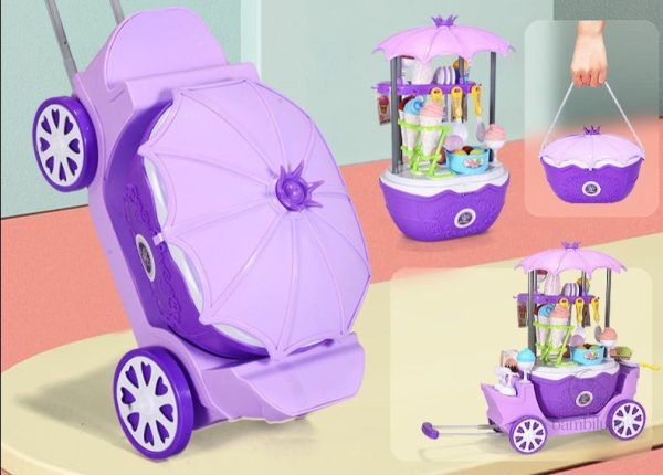 Chariot de jeu avec thèmes variés pour petits