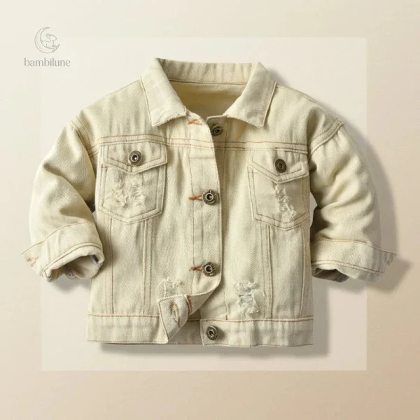 Veste en jean confortable pour enfants actifs