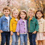 Veste denim légère pour les enfants