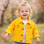 Veste en jean colorée pour le printemps