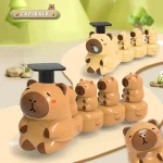 Capybara train jouet amusant, parfait pour l'éveil des enfants