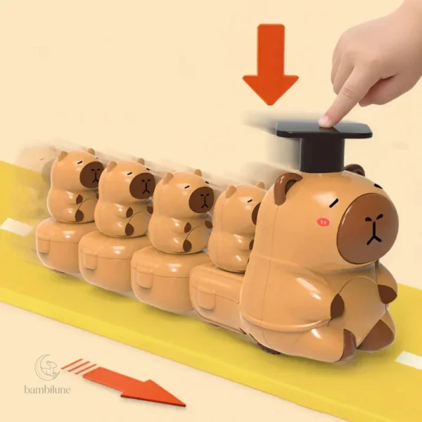 Train capybara, jouet éducatif pour les enfants de 1 an