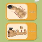 Amusant et mignon, le jouet train capybara pour bébés