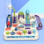 Jeu interactif avec voitures dans un décor urbain