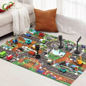 Tapis de jeu magique pour enfants - Ville et circulation