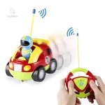 Course amusante avec une voiture télécommandée adaptée