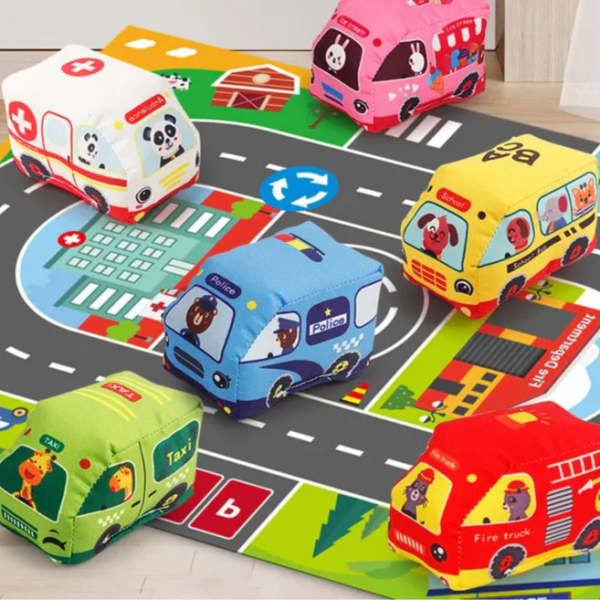 Tapis de jeu voiture - Car Playmat aventures dessins animés