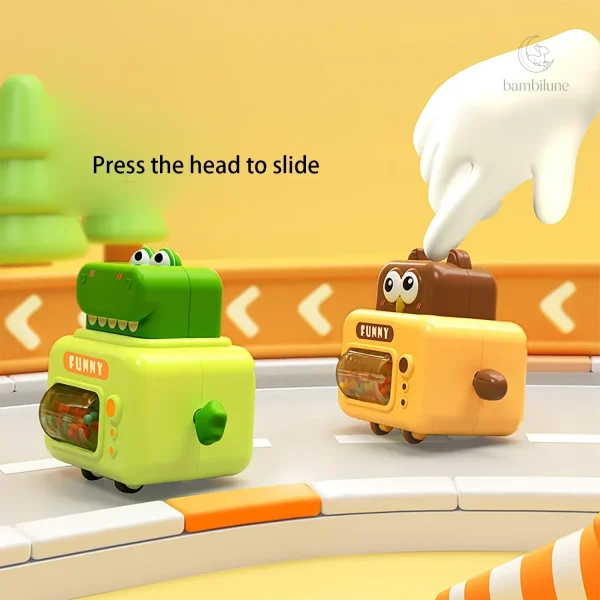 Puzzle car avec animaux pour stimuler l'imagination