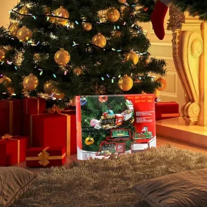 Jouet de Noël - Train de vacances coloré et festif